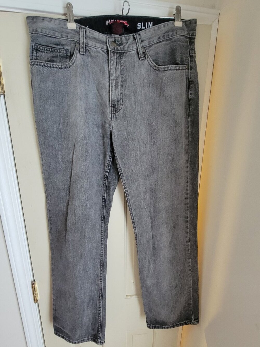 Tony Hawk Slim Jeans, Gray, Size 36x32